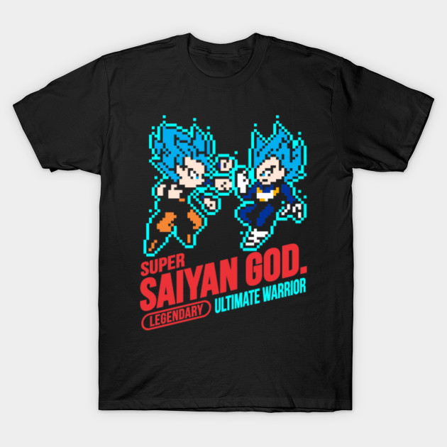 SUPER SAIYAN BLUE 8-bit T-Shirt-TOZ